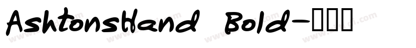 AshtonsHand Bold字体转换